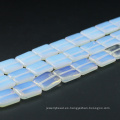 Fuente de fábrica Flat Square Natural Opal piedra preciosa XA0002 Ópalo piedra blanca granos sueltos para la fabricación de joyas